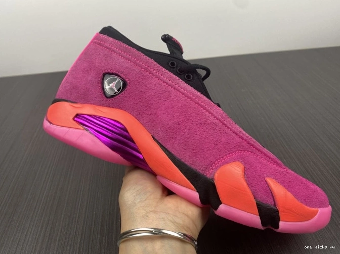 Chep Onekick Low DH4121-600 Jordan Retro 14 Shocking Pink (W) 0528